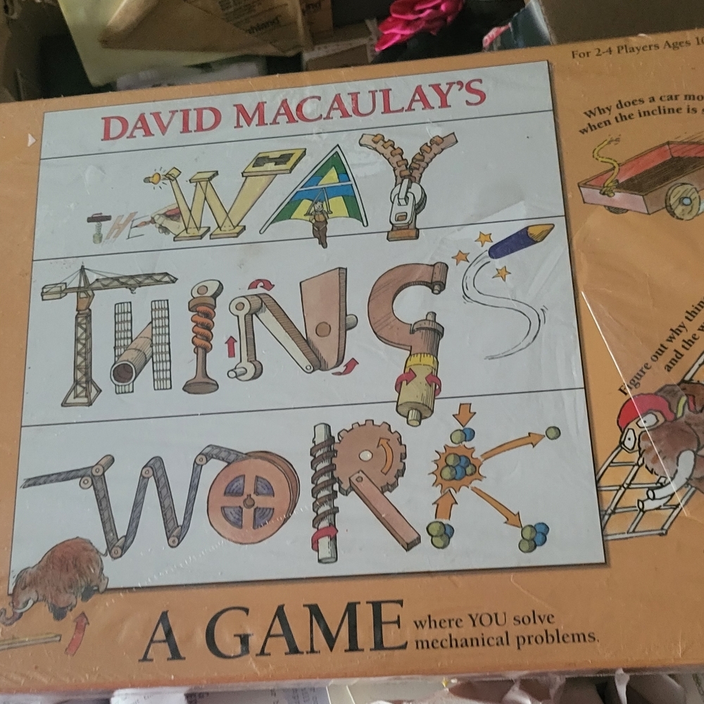 New The Way Things Work Game David Macaulay Solve Mechanical Problems